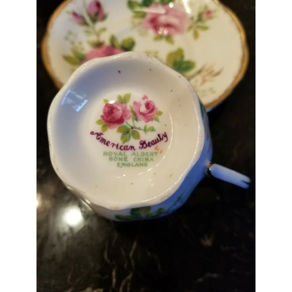 VINTAGE Royal Albert American Beauty Cup and Saucer, England